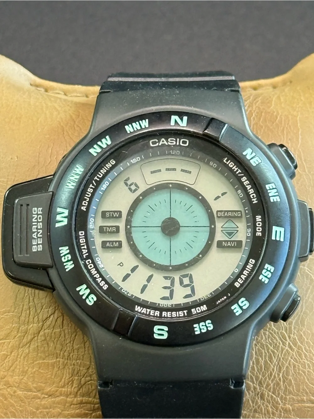 Casio CPW-100 Vintage Digital Compass Watch Used Japan M
